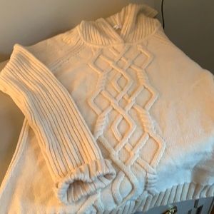 Athleta chunky knit cream sweater!